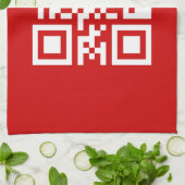 Alles Gute zum neuen Jahr! — QR-Code Küchentuch (Gefaltet)