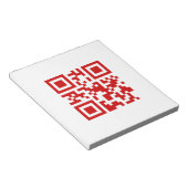 Alles Gute zum neuen Jahr! — QR-Code Notizblock (angewinkelt)