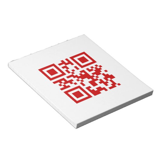 Alles Gute zum neuen Jahr! — QR-Code Notizblock (angewinkelt)