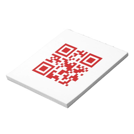 Alles Gute zum neuen Jahr! — QR-Code Notizblock (Rotiert)