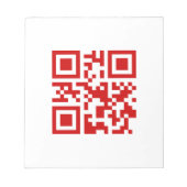 Alles Gute zum neuen Jahr! — QR-Code Notizblock (Vorderseite)