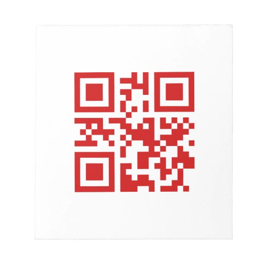 Alles Gute zum neuen Jahr! — QR-Code Notizblock (Vorderseite)