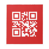 Alles Gute zum neuen Jahr! — QR-Code Notizblock (Vorderseite)
