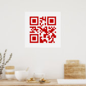 Alles Gute zum neuen Jahr! — QR-Code Poster (Küche)