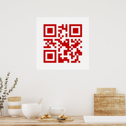 Alles Gute zum neuen Jahr! — QR-Code Poster (Küche)