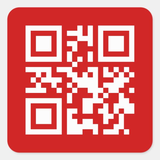 Alles Gute zum neuen Jahr! — QR-Code Quadratischer Aufkleber (Vorderseite)