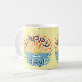 Alles Gute zum neuen Tag! Kaffeetasse (Vorderseite Links)