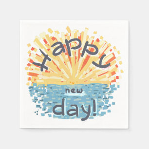 Alles Gute zum neuen Tag! Serviette