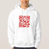 Alles Gute zum Neujahr! — QR-Code Hoodie (Vorderseite)