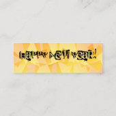 Alles Gute zum Neujahr/St. Patty's Day Mini Visitenkarte (Rückseite)