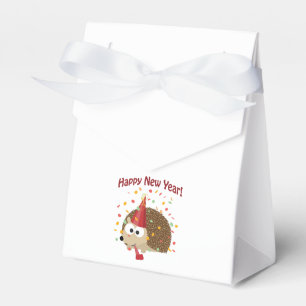 Alles Gute zum Neujahrsfest! Igel! Geschenkschachtel