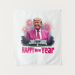Alles Gute zum Neujahrstag der Amtseinführung Trum Wandteppich
