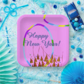 Alles Gute zum Neujahrstag Pappteller (Party)