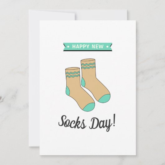 Alles Gute zum New Socks Day! Whimsy Socks Vaterta (Vorderseite)