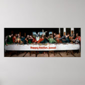 Alles Gute zum Ostern, Jesus! Funny Oaster Poster (Vorne)