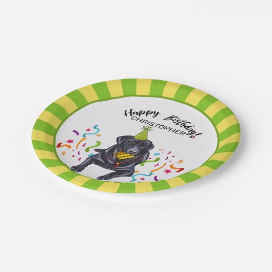 Alles- Gute zum Pappteller (Schrägansicht)