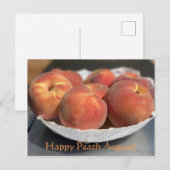 Alles Gute zum Peach August! Postkarte (Vorne/Hinten)