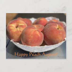 Alles Gute zum Peach August! Postkarte
