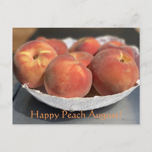 Alles Gute zum Peach August! Postkarte (Vorderseite)