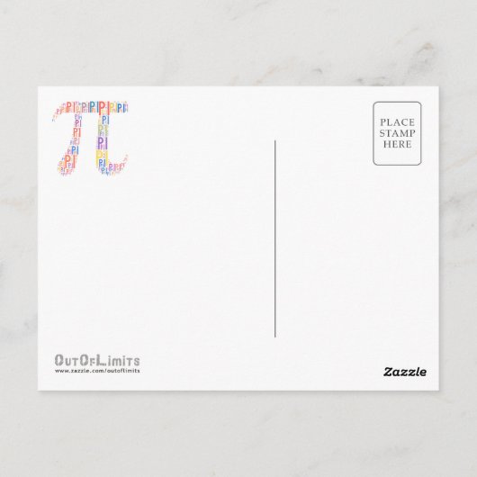 Alles Gute zum Pi Day! - Grüße Postkarte (Rückseite)