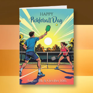 Alles Gute zum Pickleball Day! Fun Daily Holiday Karte