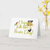 Alles Gute zum Piratentag! Karte (Gelbe Blume)