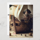 Alles Gute zum Piratentag! Karte (Vorne/Hinten)