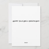 Alles Gute zum Piratentag! Karte (Rückseite)