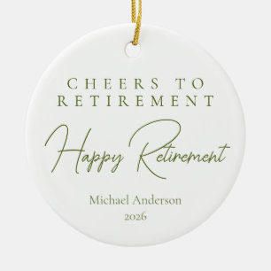 Alles Gute zum Renteneintritt Geschenk Keramik Ornament