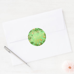 Alles Gute zum St Patrick´s Day! Runder Aufkleber