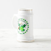 Alles Gute zum St. Patrick's Day! Bierglas (Vorderseite Links)