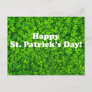Alles Gute zum St. Patrick's Day! Feld der offenen Postkarte