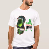 Alles Gute zum St.Patrick's Day! - Grünes Bier und T-Shirt (Vorderseite)