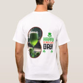Alles Gute zum St.Patrick's Day! - Grünes Bier und T-Shirt (Rückseite)