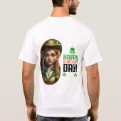 Alles Gute zum St.Patrick's Day! - irischer Stil T-Shirt (Rückseite)