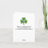 Alles Gute zum St. Patrick's Day! Karte (Rückseite)