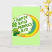 Alles Gute zum St. Patrick's Day! Karte (Gelbe Blume)