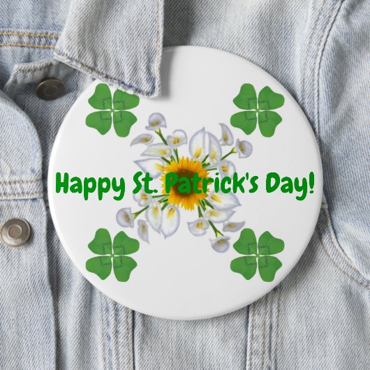 Alles Gute zum St. Patrick's Day ! Klee mit Calla Button (Beispiel)