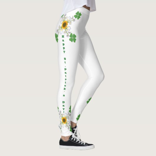Alles Gute zum St. Patrick's Day ! Klee mit Calla Leggings (Rechts)