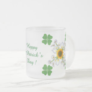 Alles Gute zum St. Patrick's Day ! Klee mit Calla Mattglastasse
