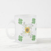 Alles Gute zum St. Patrick's Day ! Klee mit Calla Mattglastasse (Links)