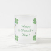 Alles Gute zum St. Patrick's Day ! Klee mit Calla Mattglastasse (Mittel)