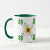 Alles Gute zum St. Patrick's Day ! Klee mit Calla Tasse (Links)