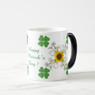 Alles Gute zum St. Patrick's Day ! Klee mit Calla Verwandlungstasse