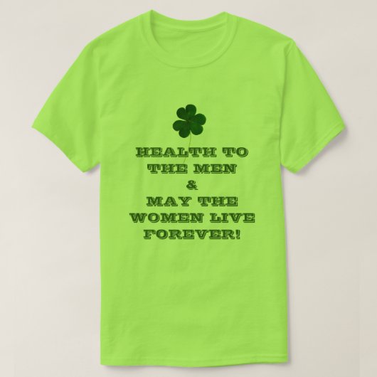 Alles Gute zum St. Patrick's Day! Kleeblatt Fun Ir T-Shirt (Design vorne)