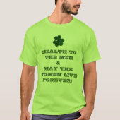 Alles Gute zum St. Patrick's Day! Kleeblatt Fun Ir T-Shirt (Vorderseite)
