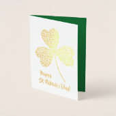 Alles Gute zum St. Patrick's Day. Little Irish Boy Folienkarte (Vorderseite)