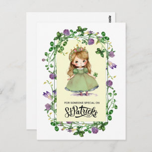 Alles Gute zum St. Patrick's Day. Little Irish Pri Postkarte