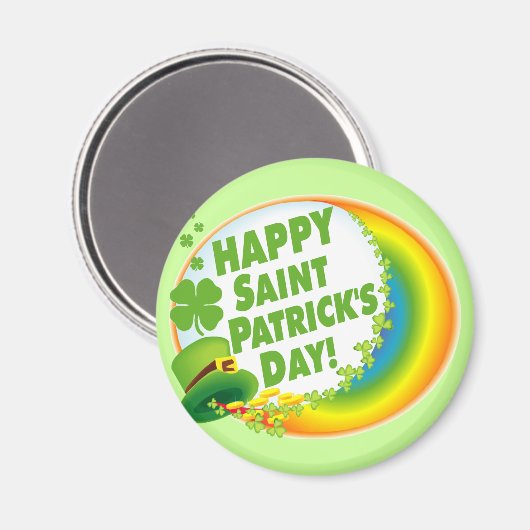 Alles Gute zum St. Patrick's Day! Magnet (Vorderseite/Rückseite)