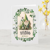 Alles Gute zum St. Patrick's Day. Niedlich Irish G Karte (Gelbe Blume)